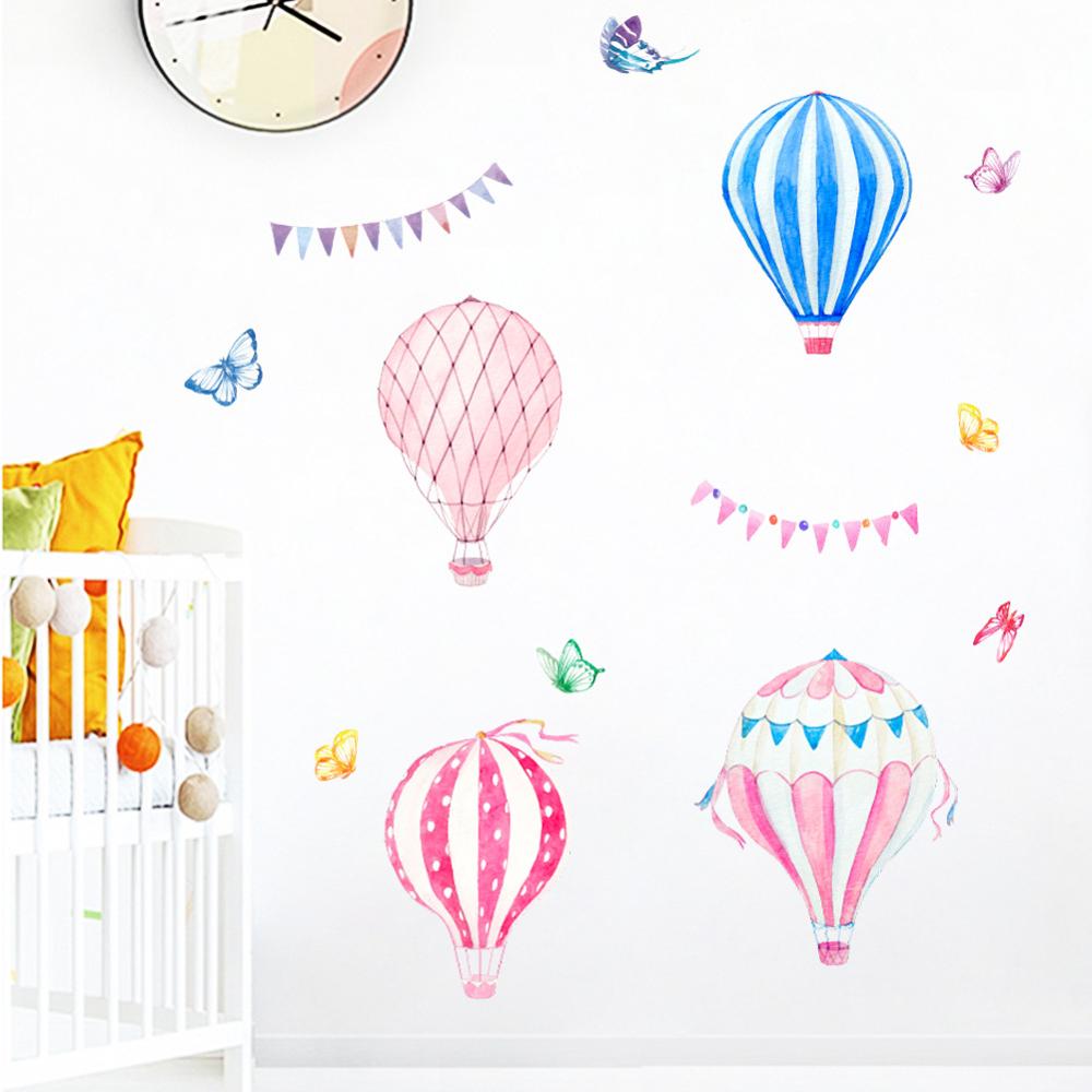 Cartoon Hot Air Balloon Wall S - Baby Nursery Wallpaper recensione e prezzo