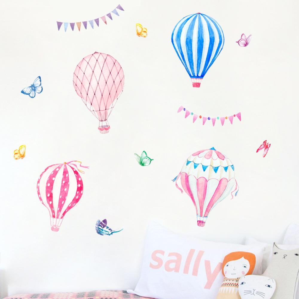 Cartoon Hot Air Balloon Wall S - Baby Nursery Wallpaper recensione e prezzo