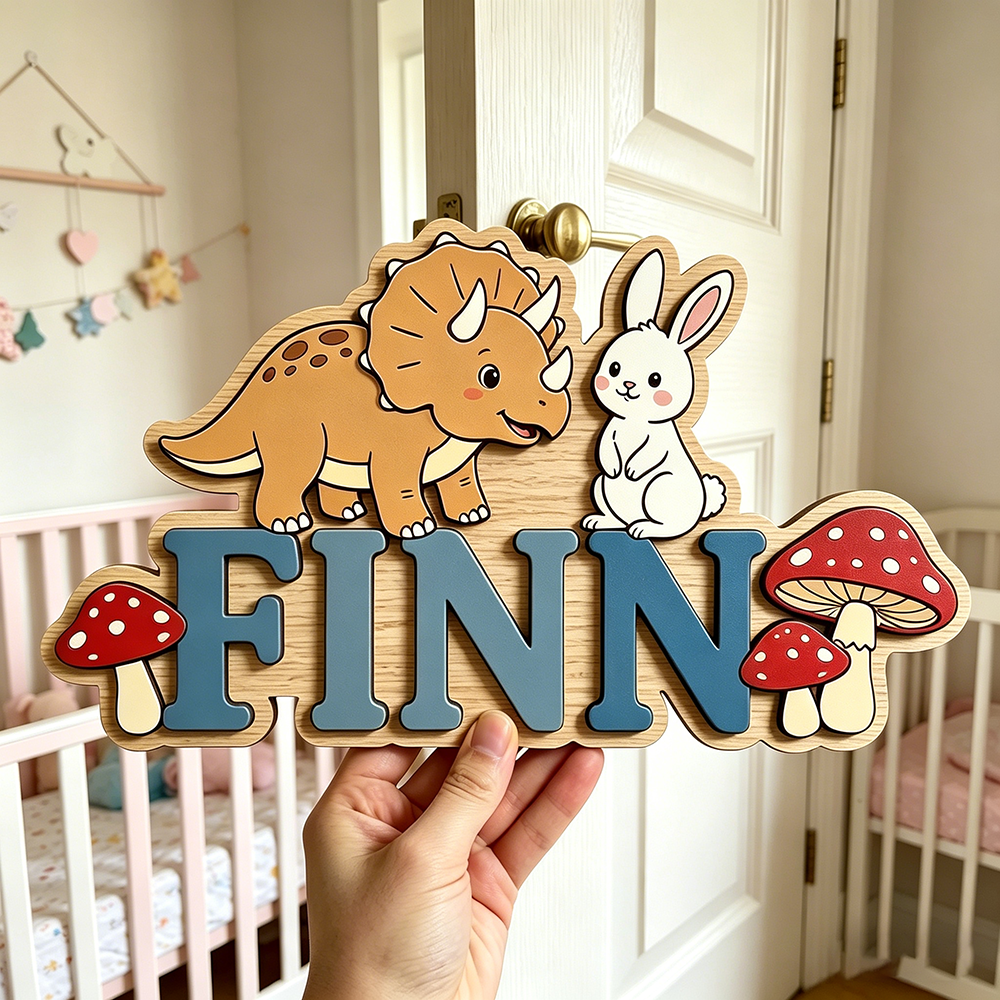 Custom Woodland Triceratops &  - Baby Nursery Neutral recensione e prezzo