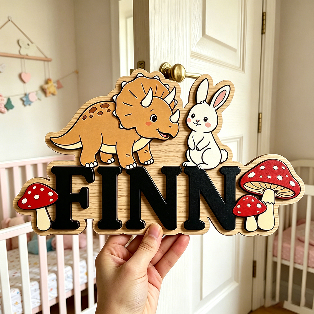 Custom Woodland Triceratops &  - Baby Nursery Neutral recensione e prezzo