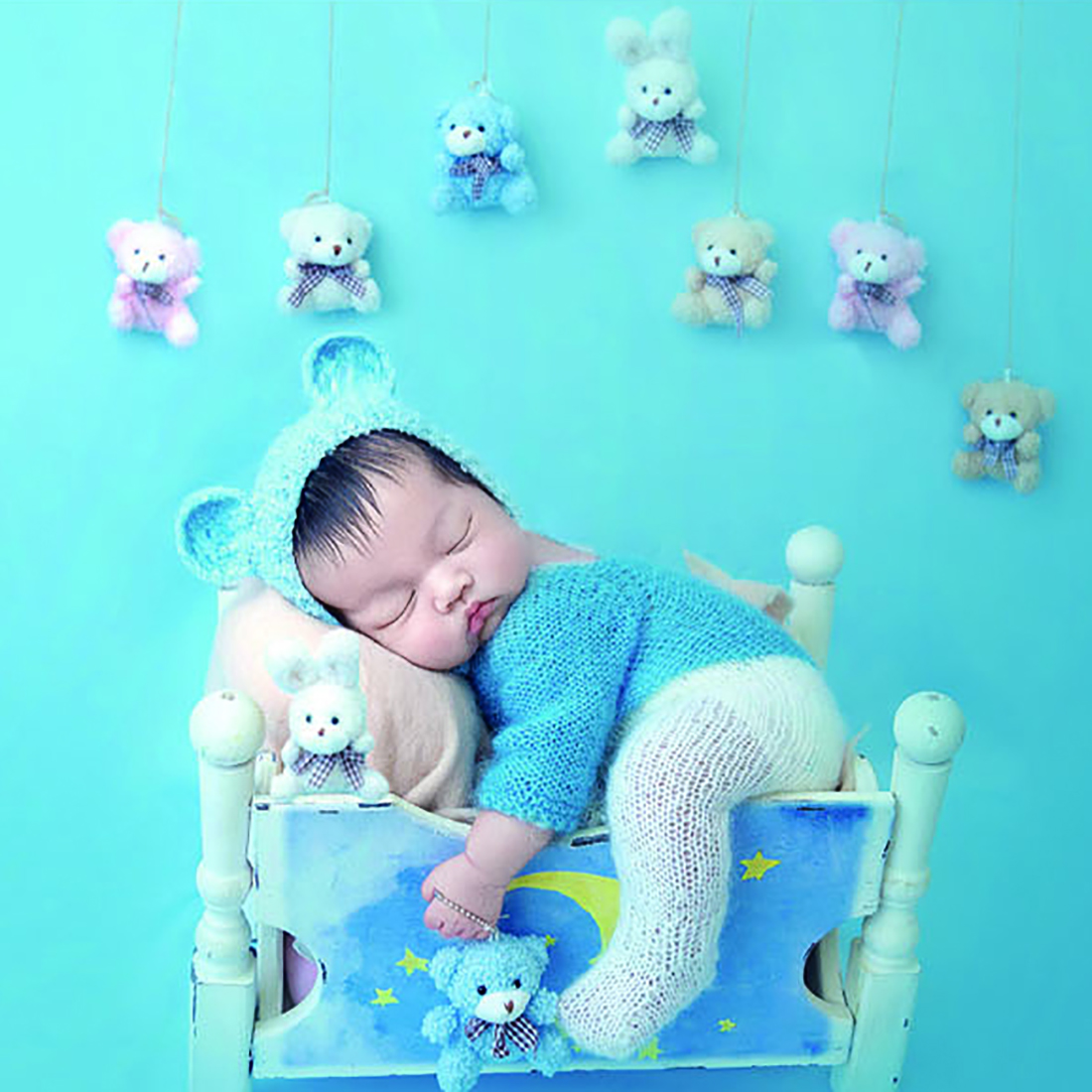 Vintage Knit Fluffy Teddy Bear - Baby Nursery Set recensione e prezzo