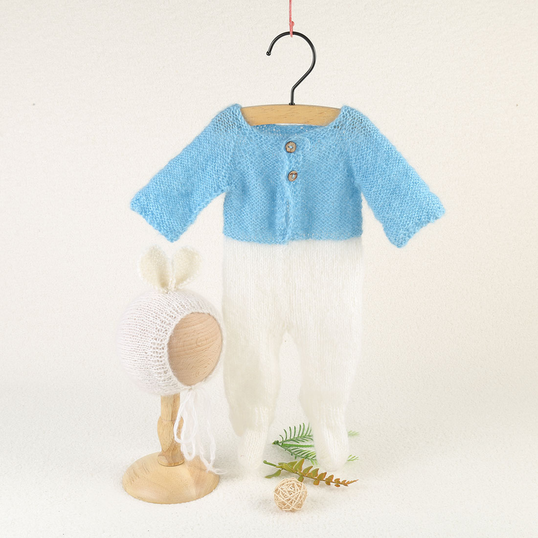 Vintage Knit Fluffy Teddy Bear - Baby Nursery Set recensione e prezzo
