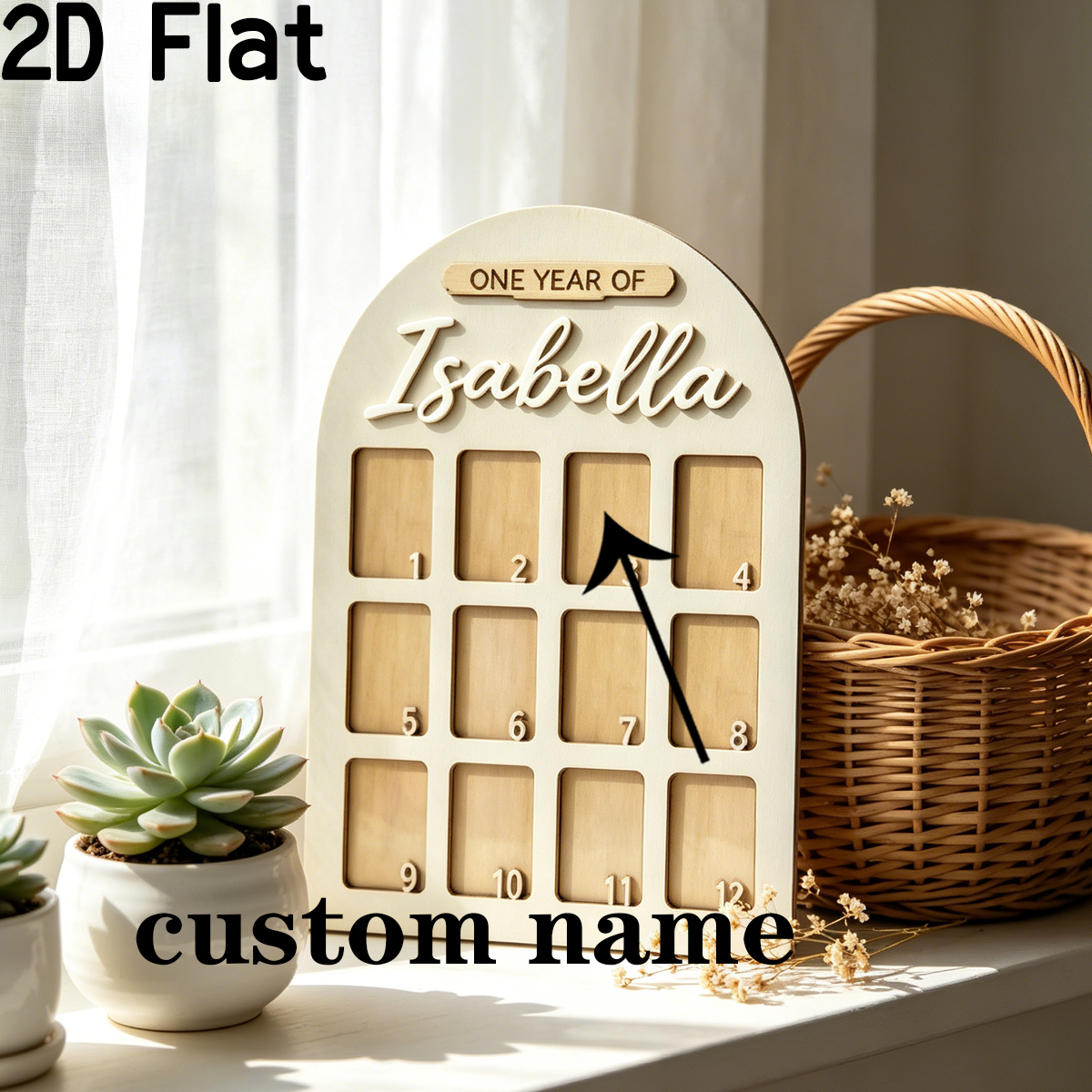 1Pc Custom Photo Record Board  - Baby Nursery Usa recensione e prezzo