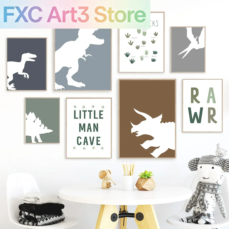 Frameless Jurassic Dinosaur Ty - Baby Nursery Quotes Wall Art recensione e prezzo