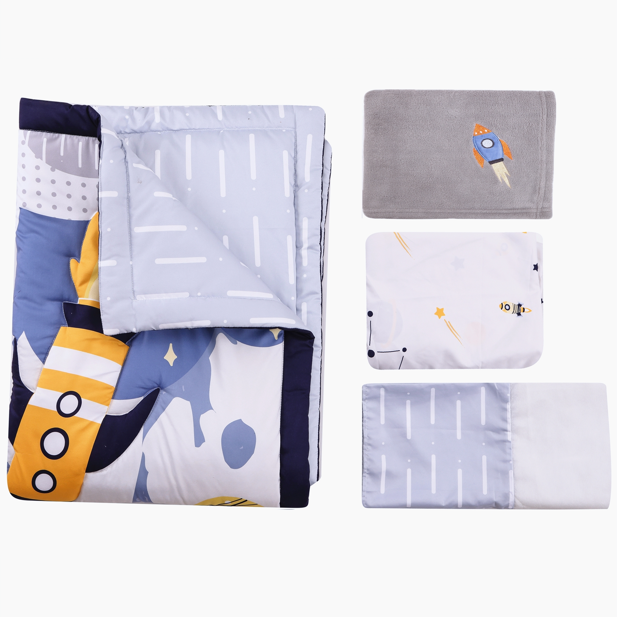 4Pcs Aviation Nursery Crib Bed - Baby Nursery Neutral recensione e prezzo