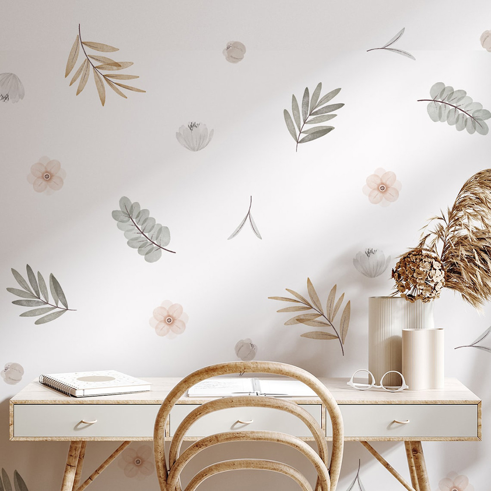 Boho Leaves Botanical DIY Wall - Baby Nursery Diy recensione e prezzo