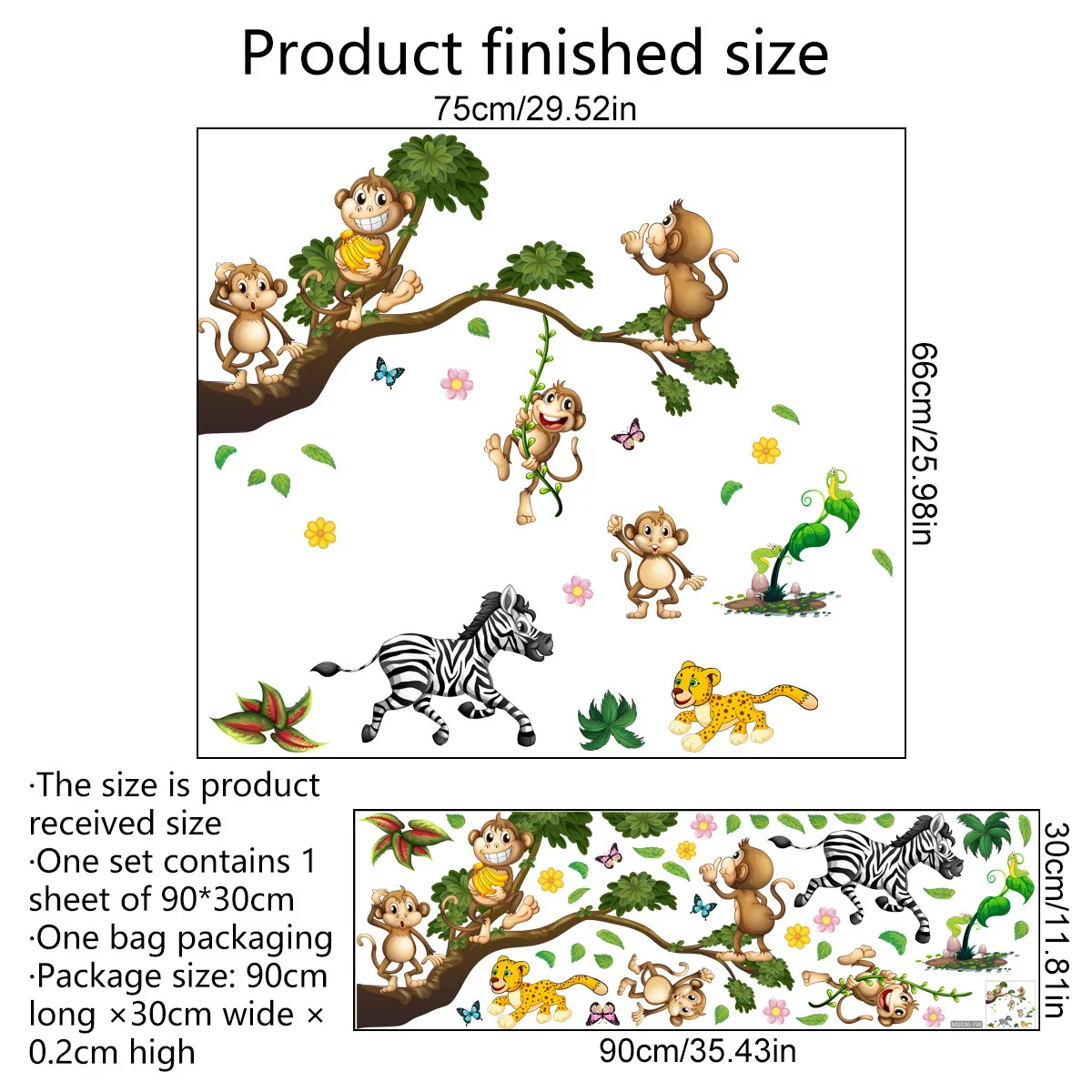 Forest Animal Lion Sloth Monke - Baby Nursery Wallpaper Girl recensione e prezzo