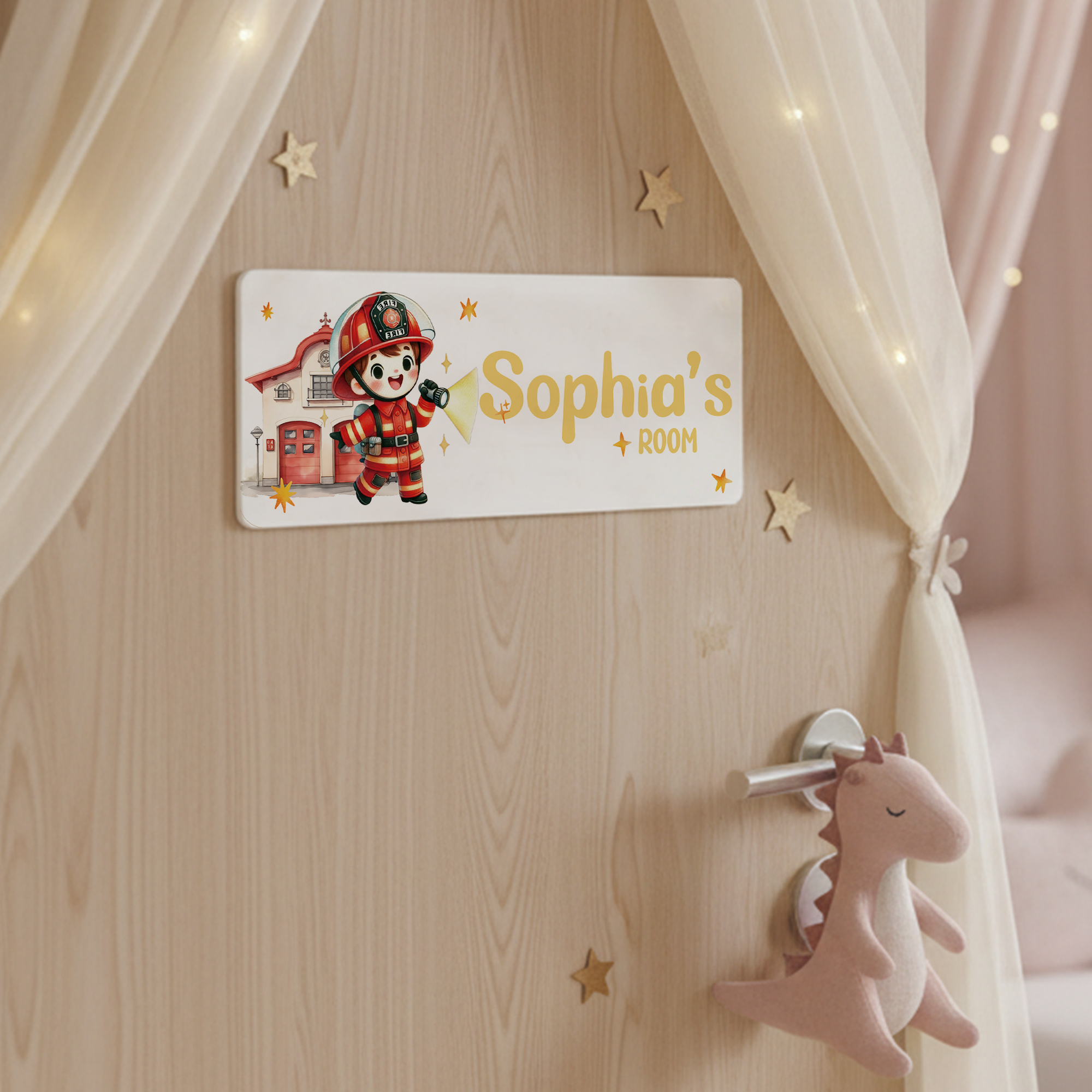 1pc Custom Firefighters Name/T - Baby Nursery Decor recensione e prezzo