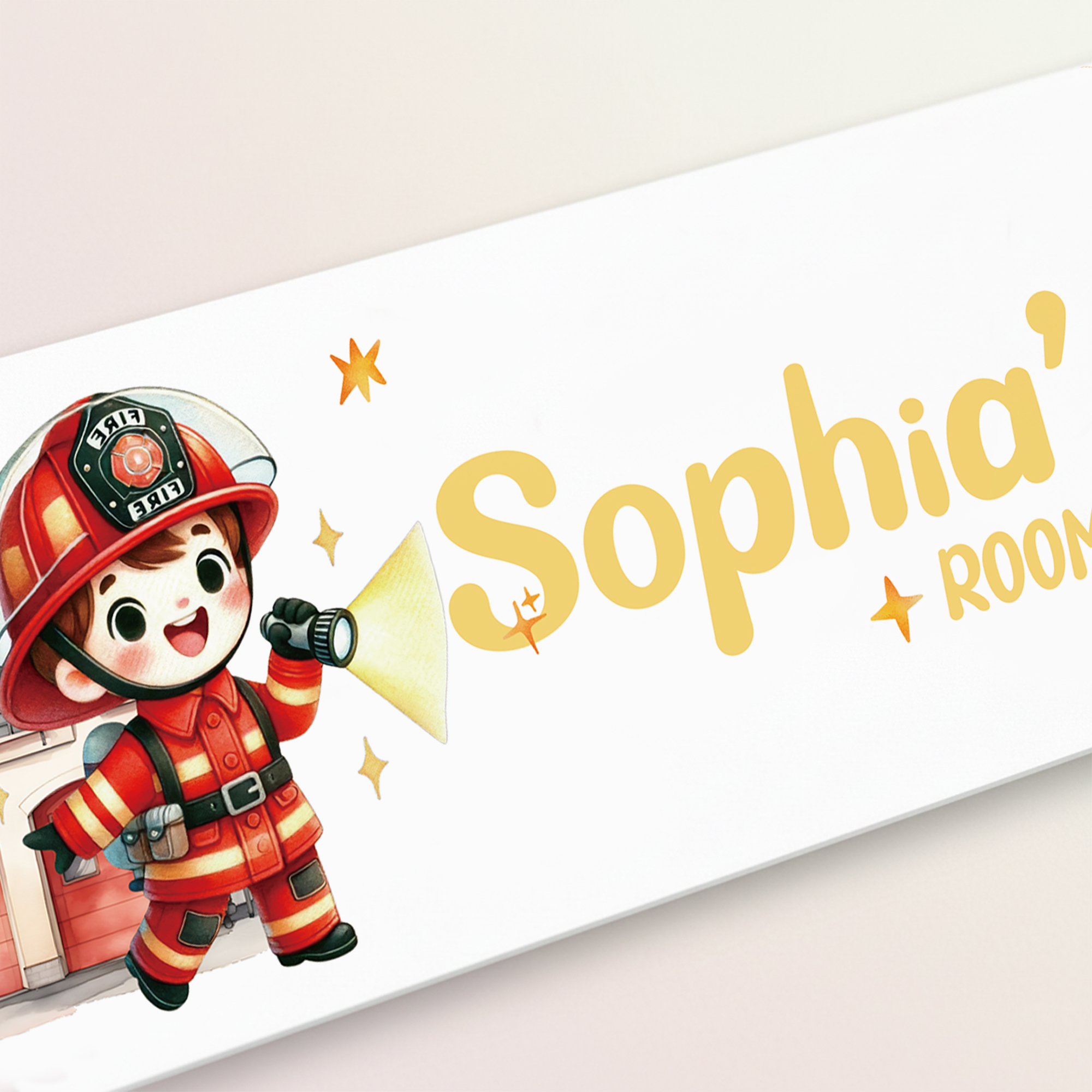 1pc Custom Firefighters Name/T - Baby Nursery Decor recensione e prezzo