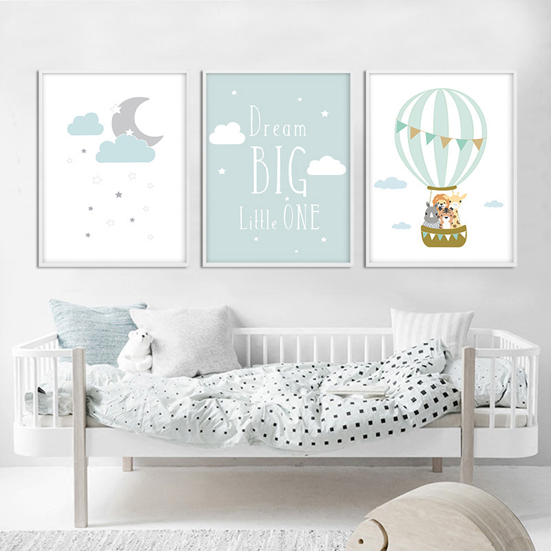 Balloon Moon Nursery Poster Wa - Baby Nursery Quotes Wall Art recensione e prezzo