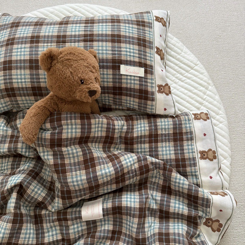 Breathable Grid Linen Quilt fo - Baby Nursery Bedding recensione e prezzo