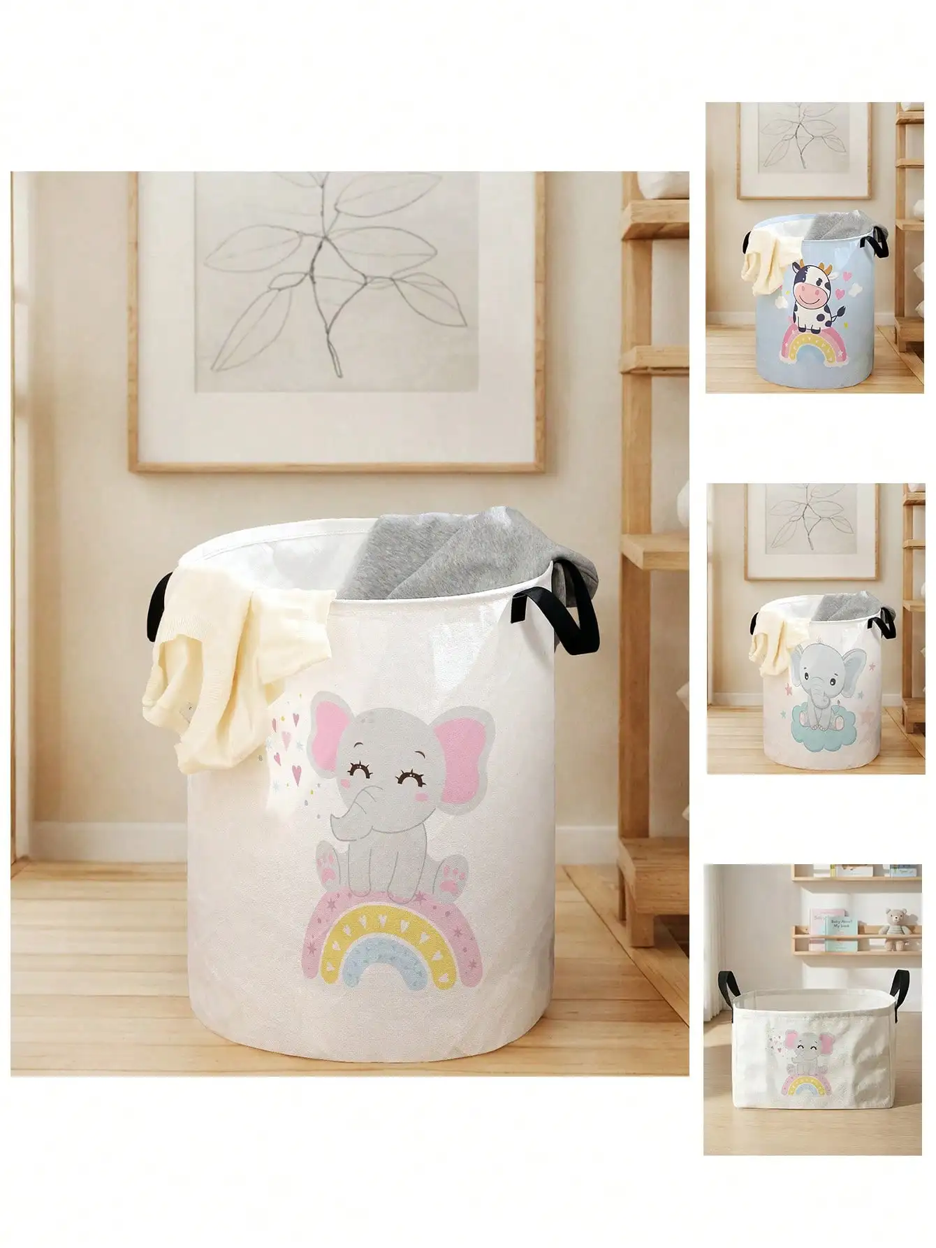 1pc Cute Elephant Pattern Fold - Baby Nursery Storage recensione e prezzo