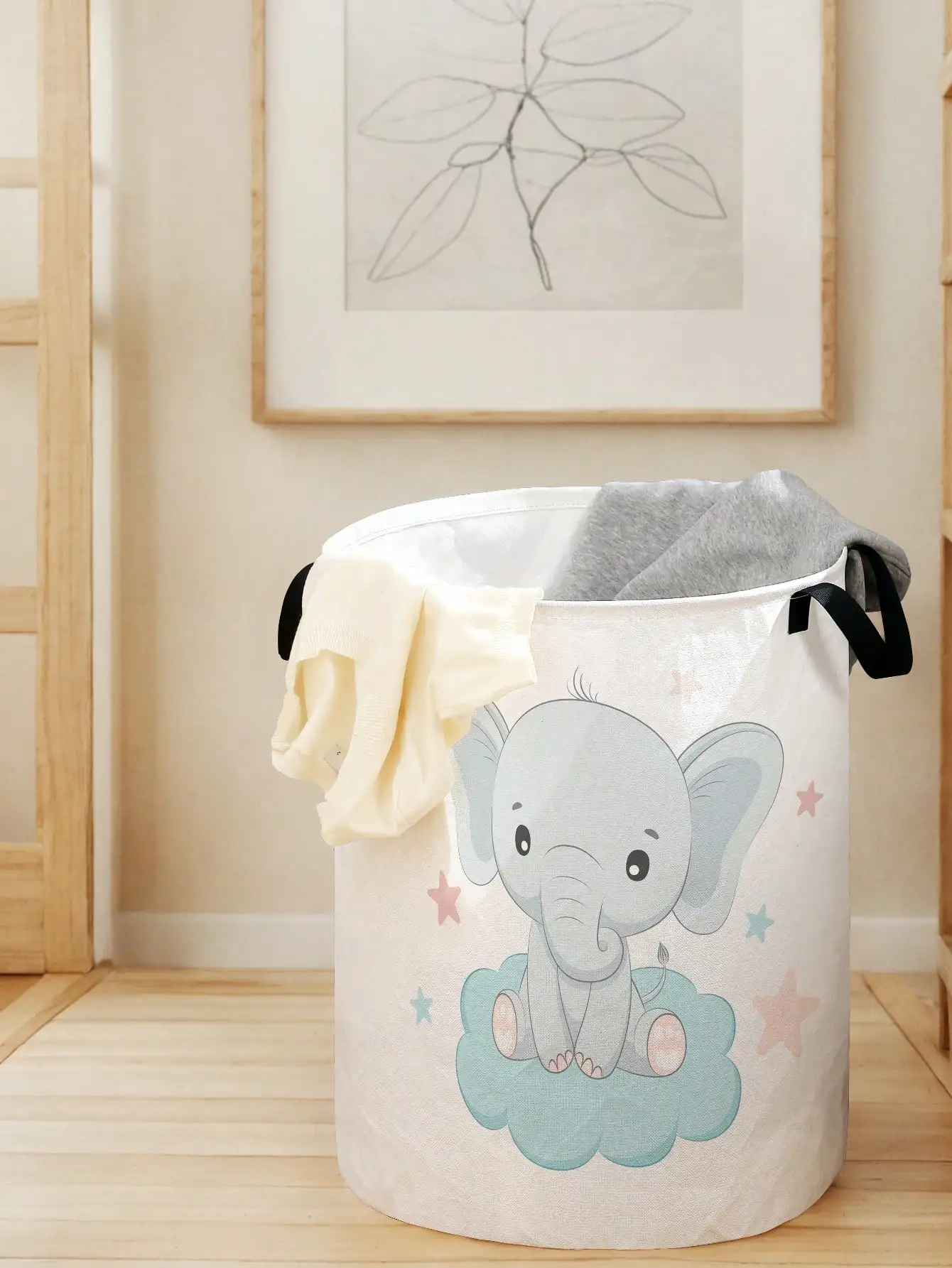 1pc Cute Elephant Pattern Fold - Baby Nursery Storage recensione e prezzo