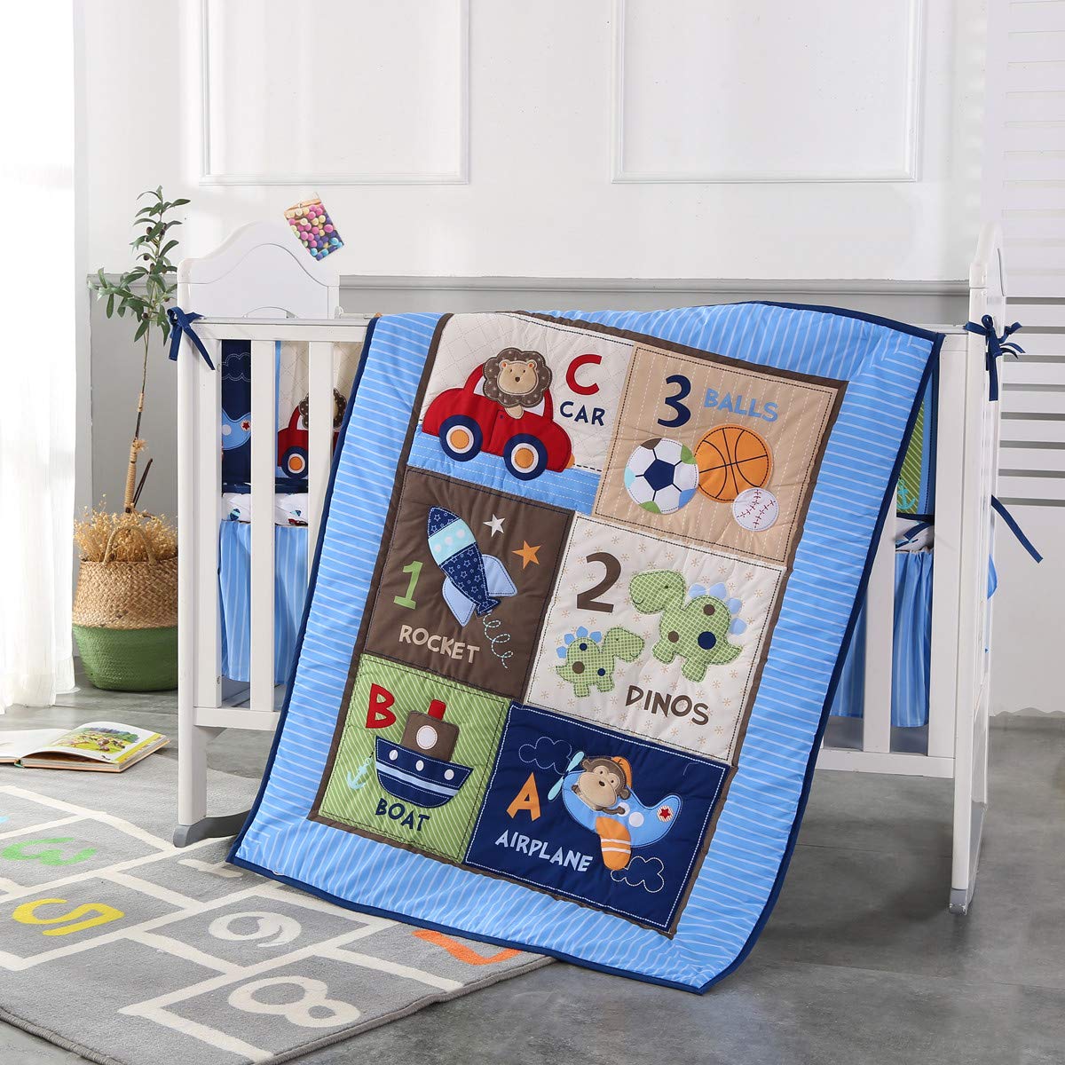 7Piece Crib Bedding Set Infant - Baby Nursery Bedding recensione e prezzo