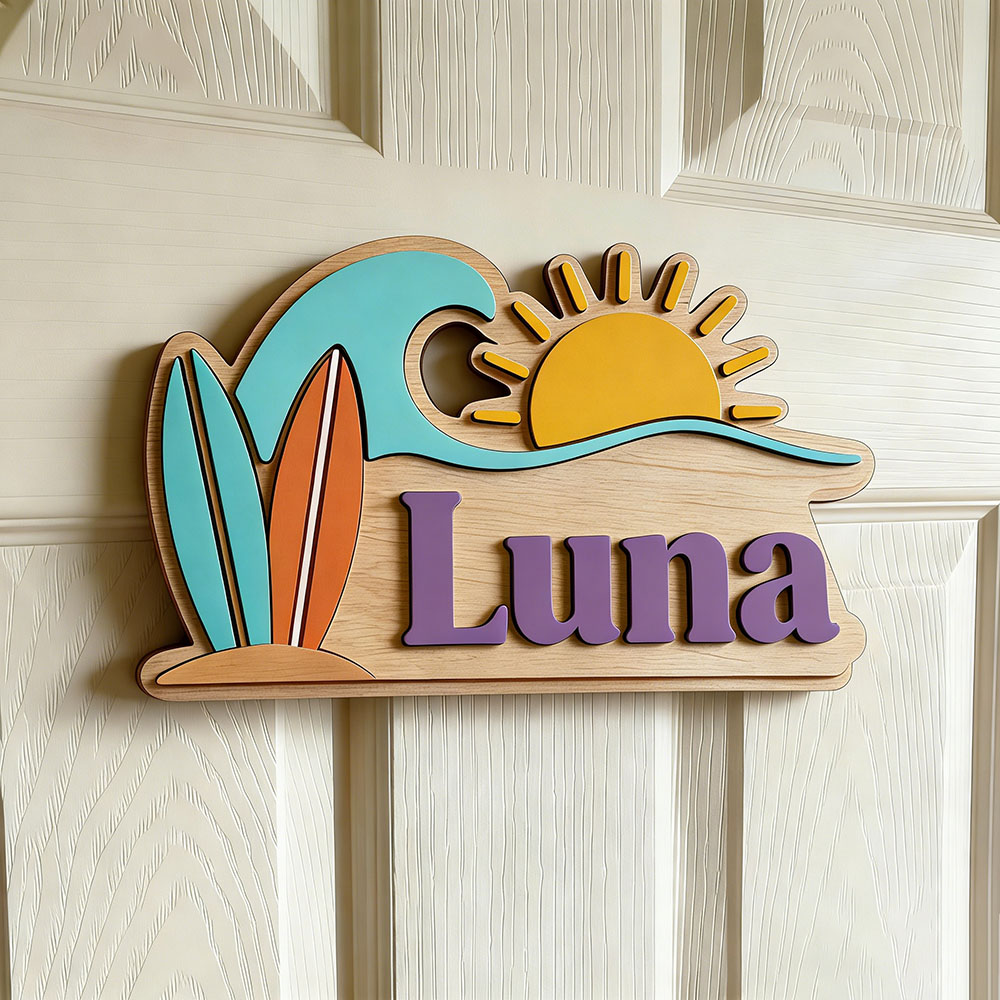 Custom Beach Wave Surfboard Su - Baby Nursery Usa recensione e prezzo
