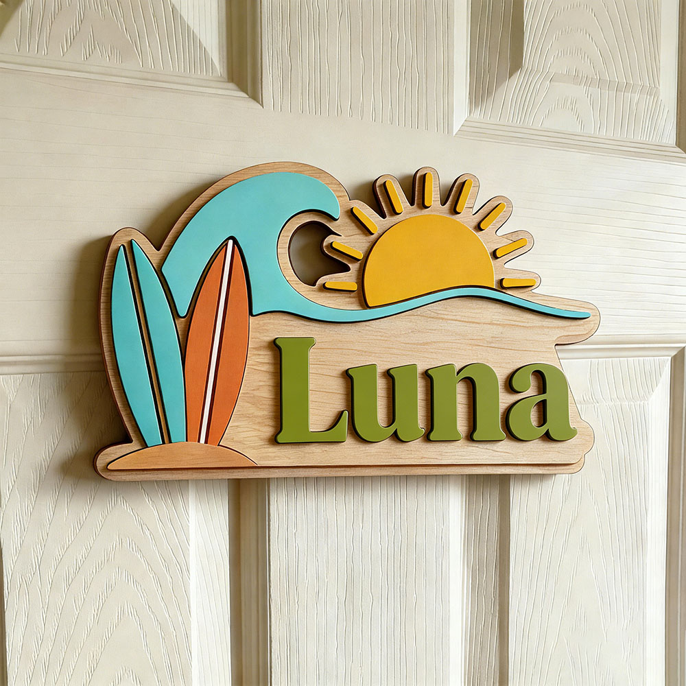 Custom Beach Wave Surfboard Su - Baby Nursery Usa recensione e prezzo