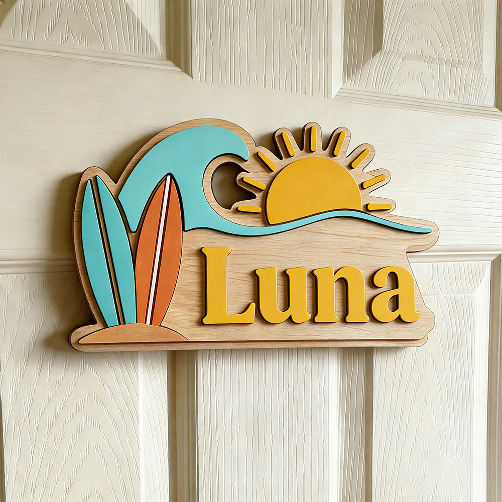 Custom Beach Wave Surfboard Su - Baby Nursery Usa recensione e prezzo