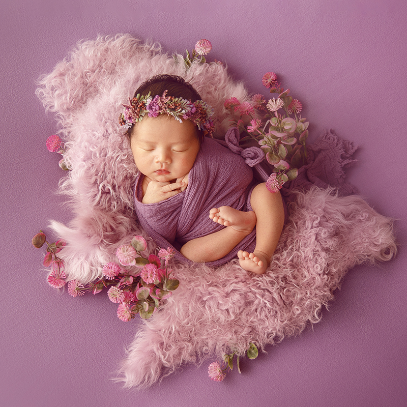 Purple Tones Newborn Photograp - Baby Wrap Stretchy recensione e prezzo