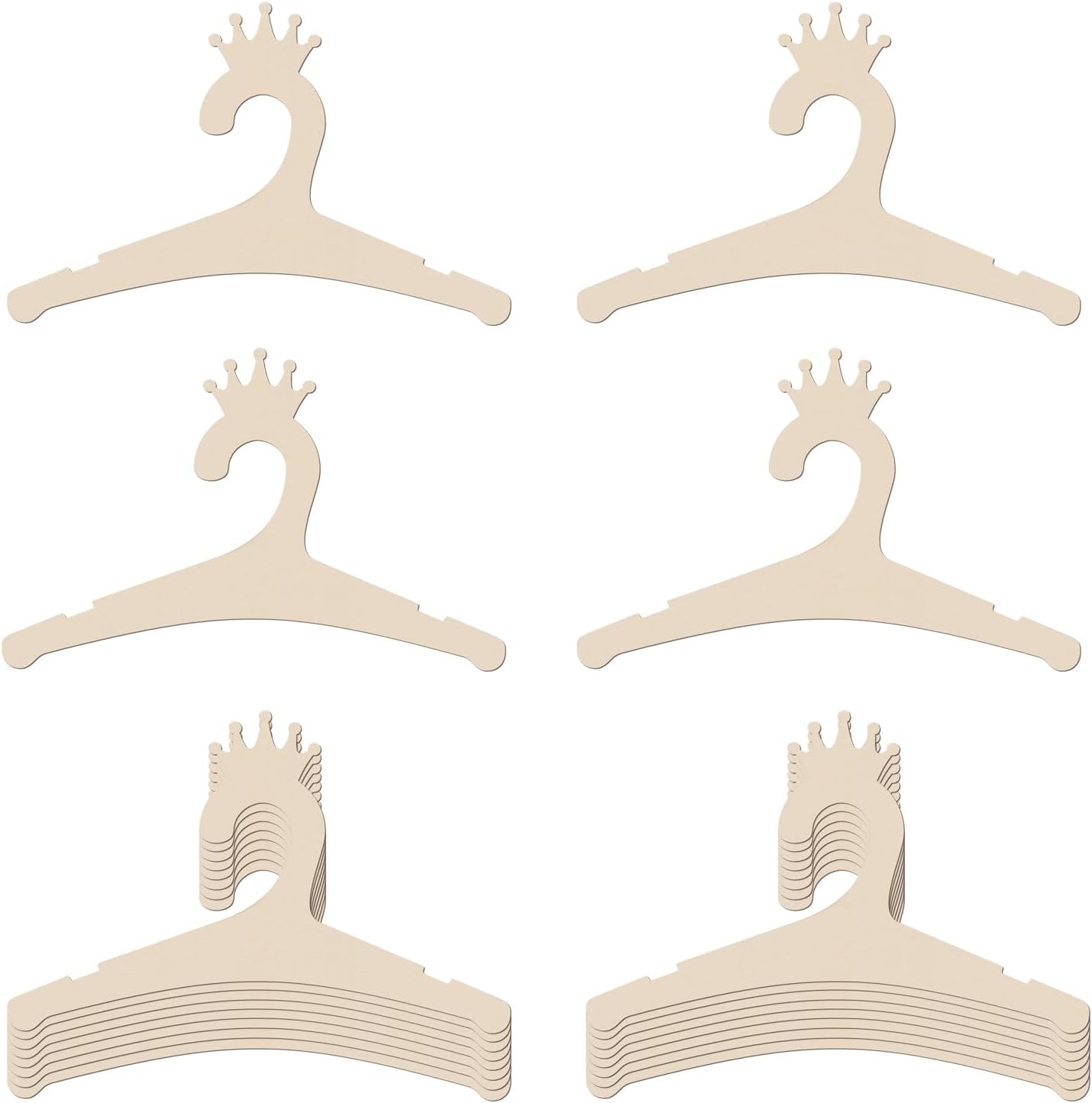 Wooden Baby Hangers 9 Inch, Cu - Baby Nursery Storage recensione e prezzo