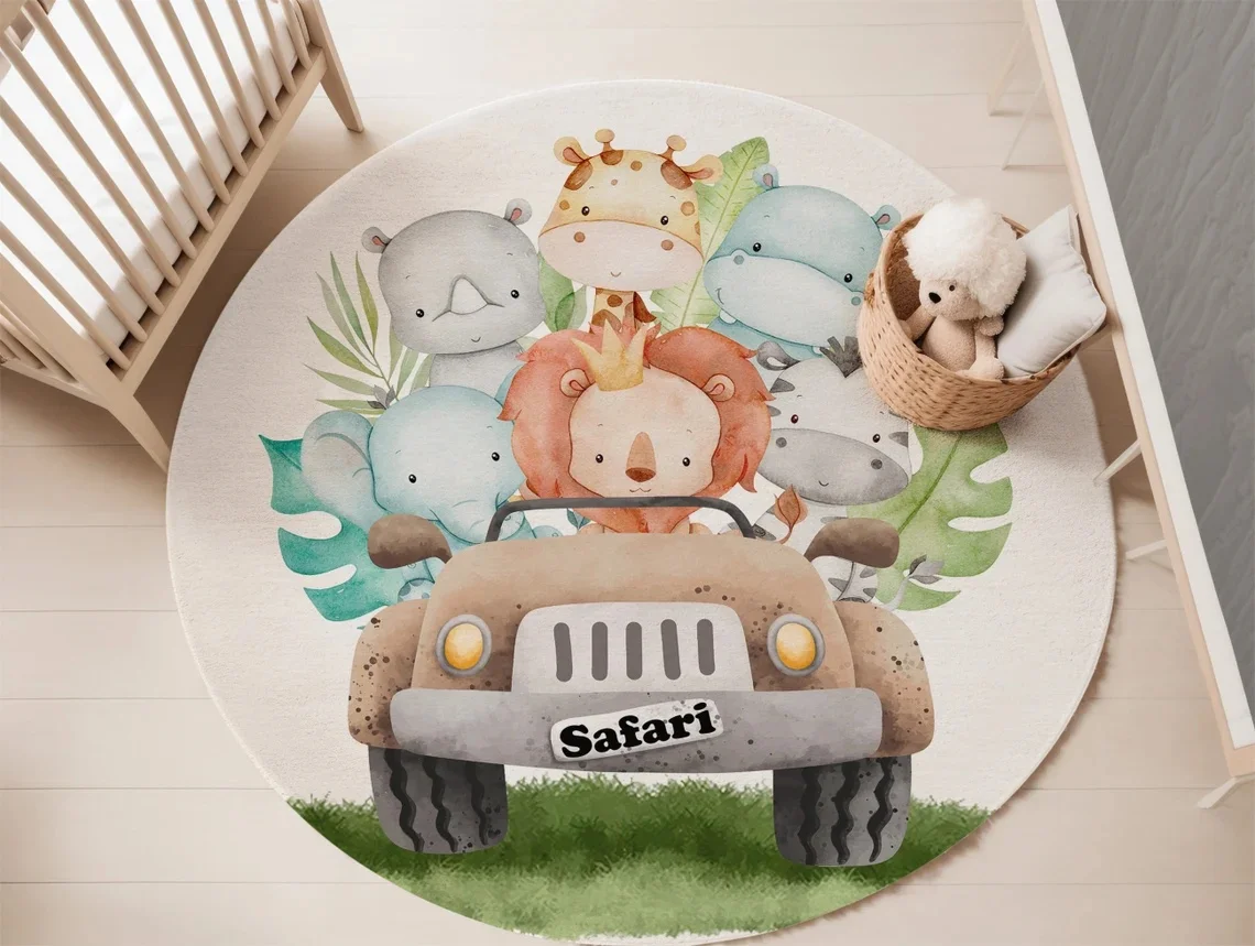 Woodland Animals Nursery Rug f - Baby Nursery Carpet recensione e prezzo
