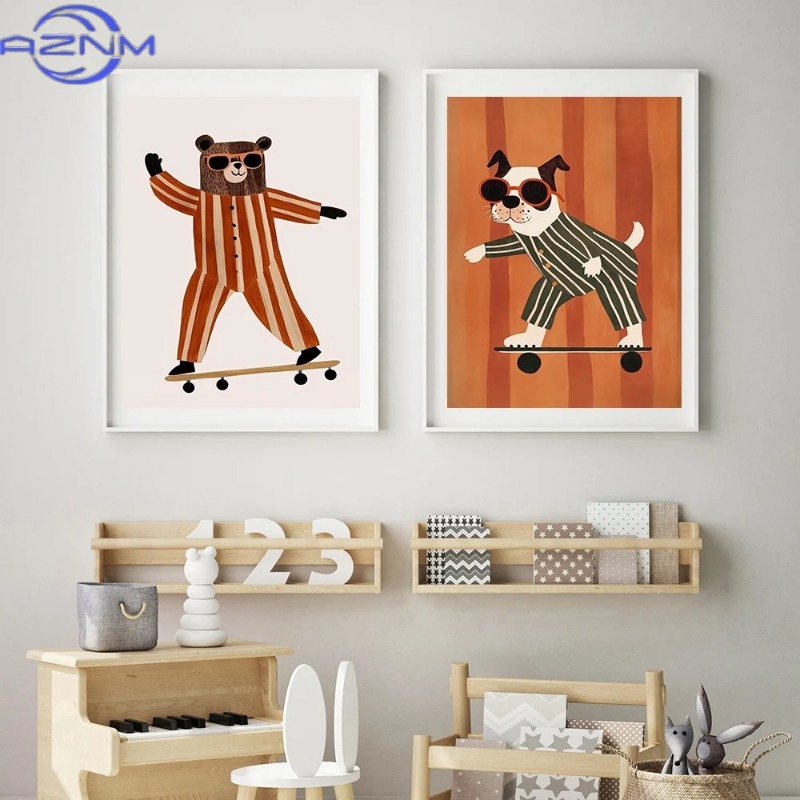 Funny Animals Rabbit Dog Cat S - Baby Nursery Neutral recensione e prezzo