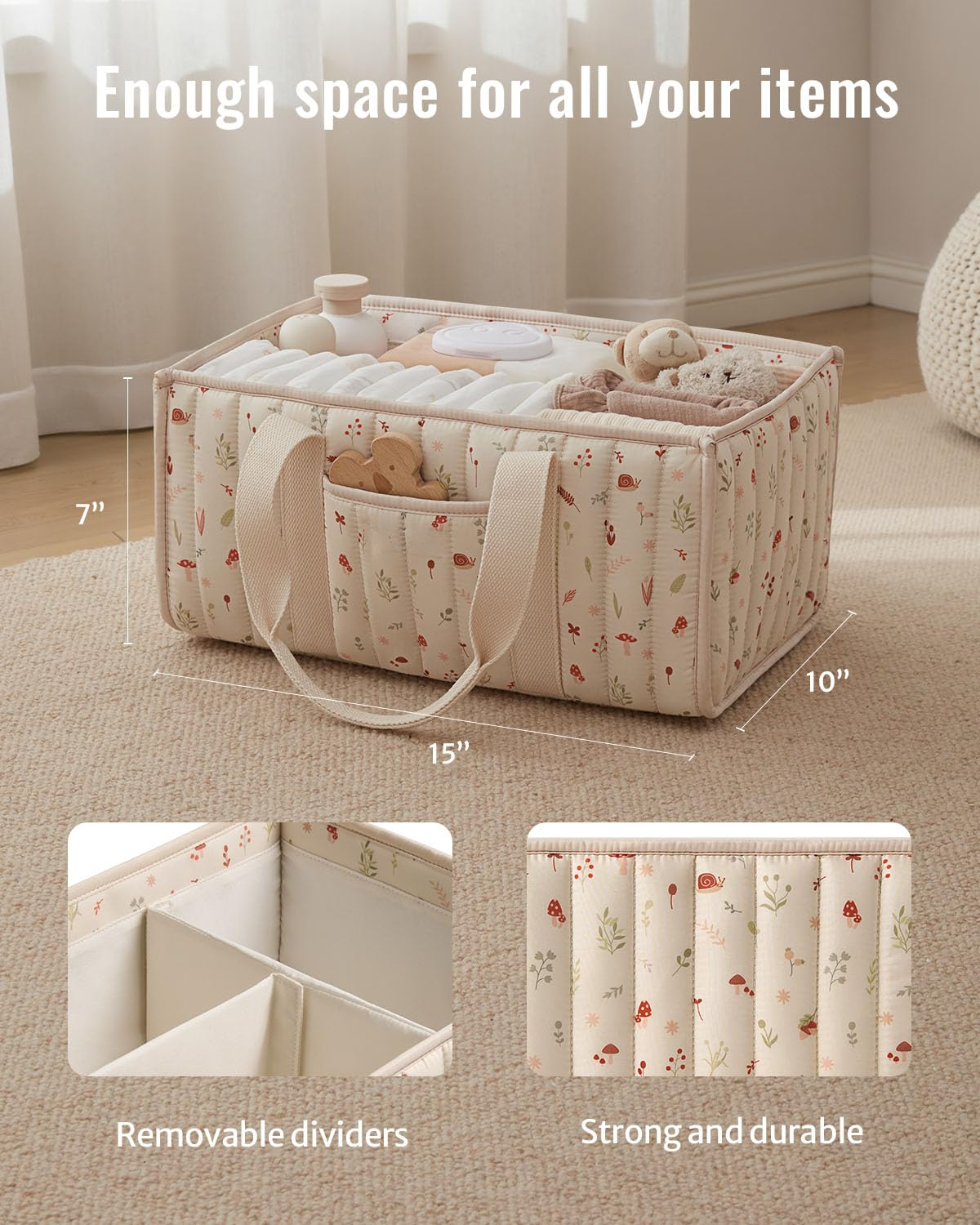Diaper Caddy Organizer, Stylis - Baby Nursery Storage recensione e prezzo