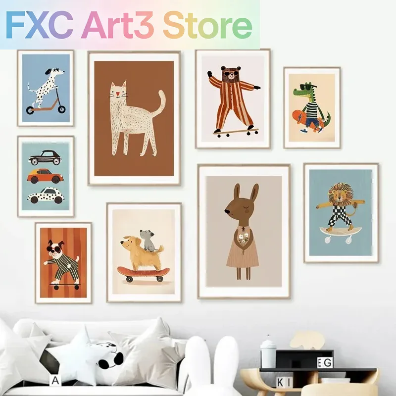 1pc frameless Funny Animals Ra - Baby Nursery Neutral recensione e prezzo