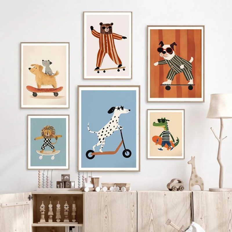 1pc frameless Funny Animals Ra - Baby Nursery Neutral recensione e prezzo