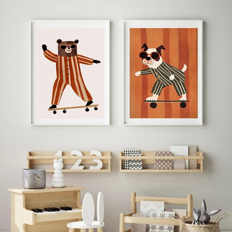 1pc frameless Funny Animals Ra - Baby Nursery Neutral recensione e prezzo