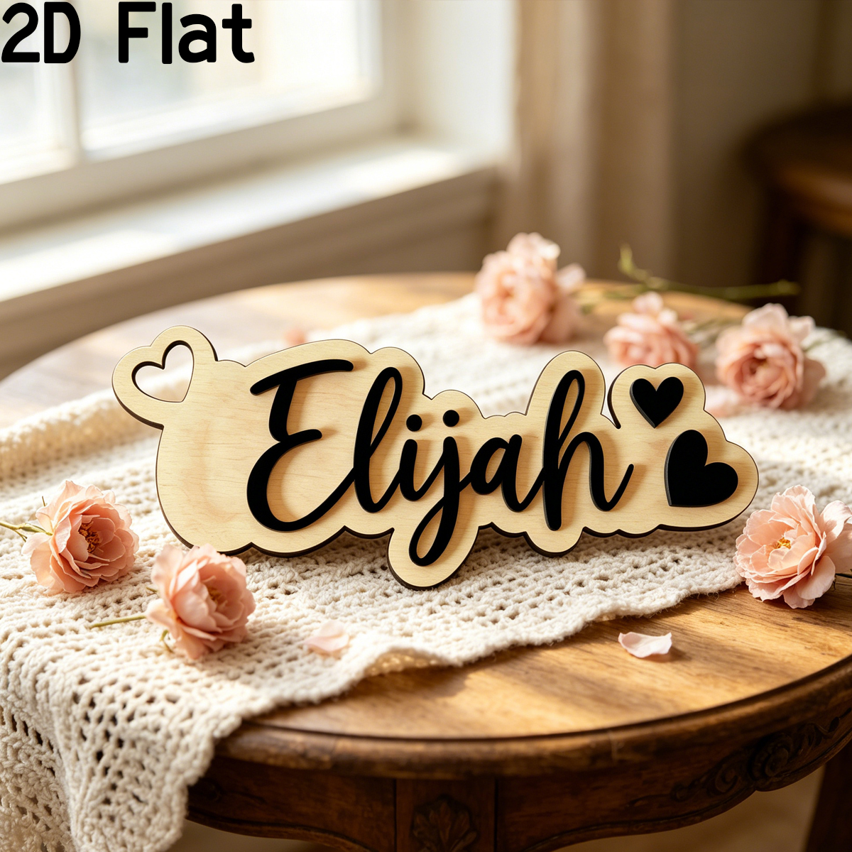 1Pc Custom Love Decor Wooden A - Baby Nursery Diy recensione e prezzo