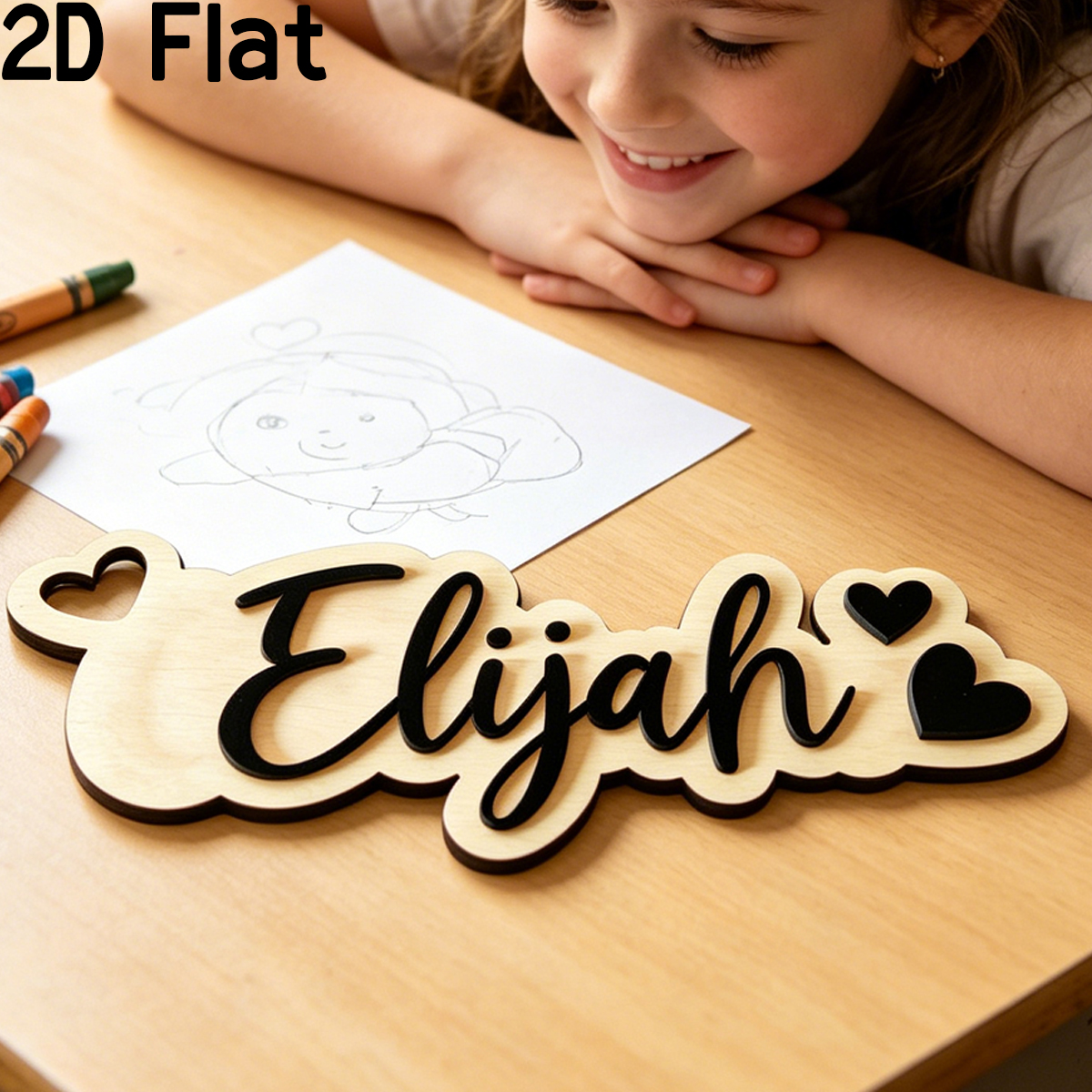 1Pc Custom Love Decor Wooden A - Baby Nursery Diy recensione e prezzo