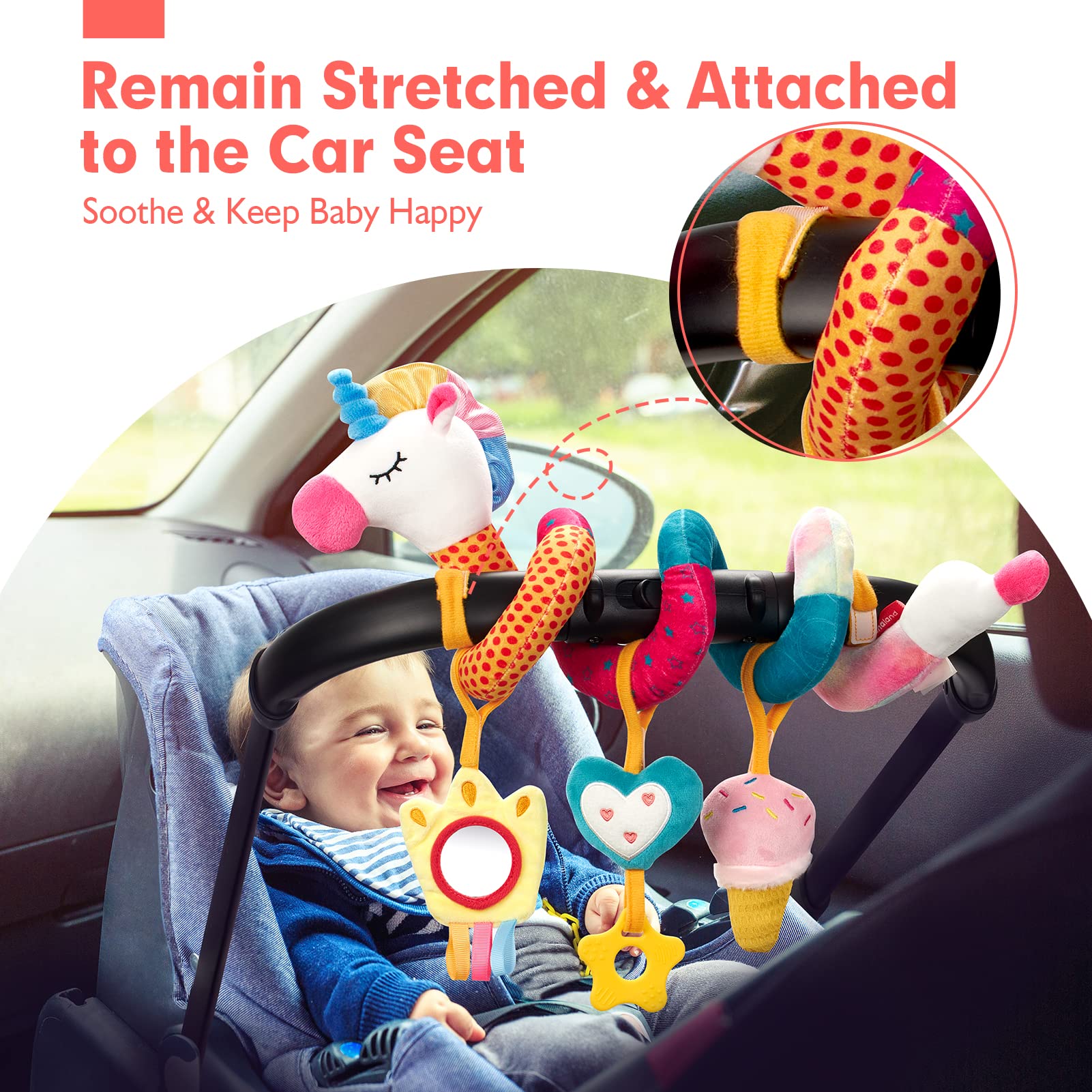 Car Seat Toys for Babies Rattl - Baby Nursery Set recensione e prezzo