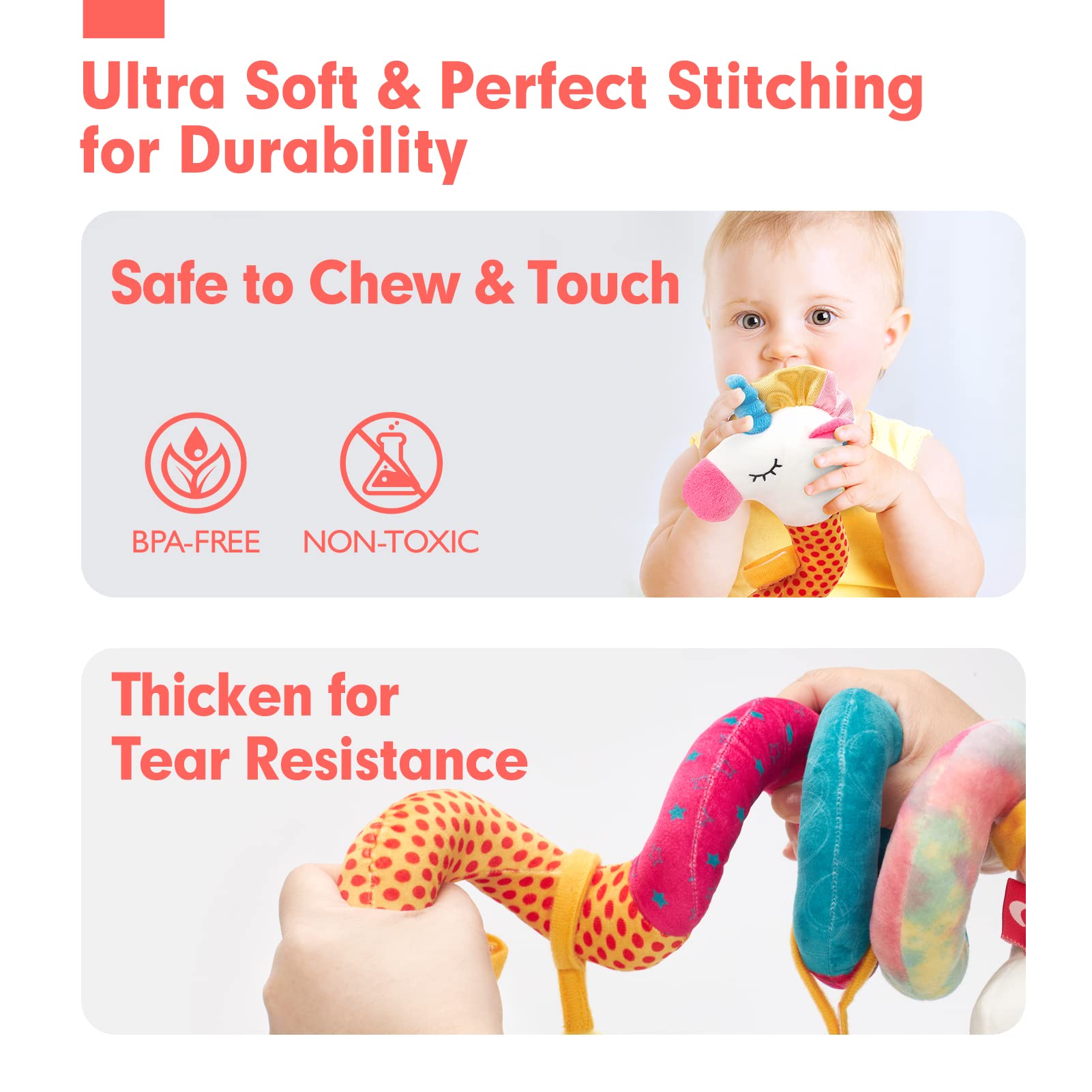 Car Seat Toys for Babies Rattl - Baby Nursery Set recensione e prezzo
