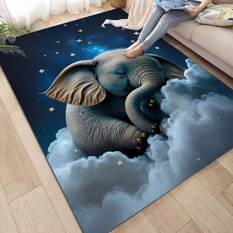 Dreamy Elephant Rug for Nurser - Baby Nursery Carpet recensione e prezzo