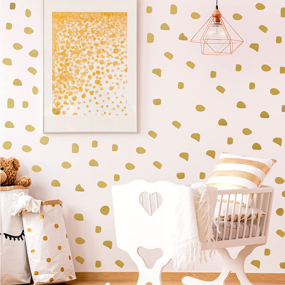 96Pcs/set Cute  Irregular Dots - Baby Nursery Wallpaper Girl recensione e prezzo