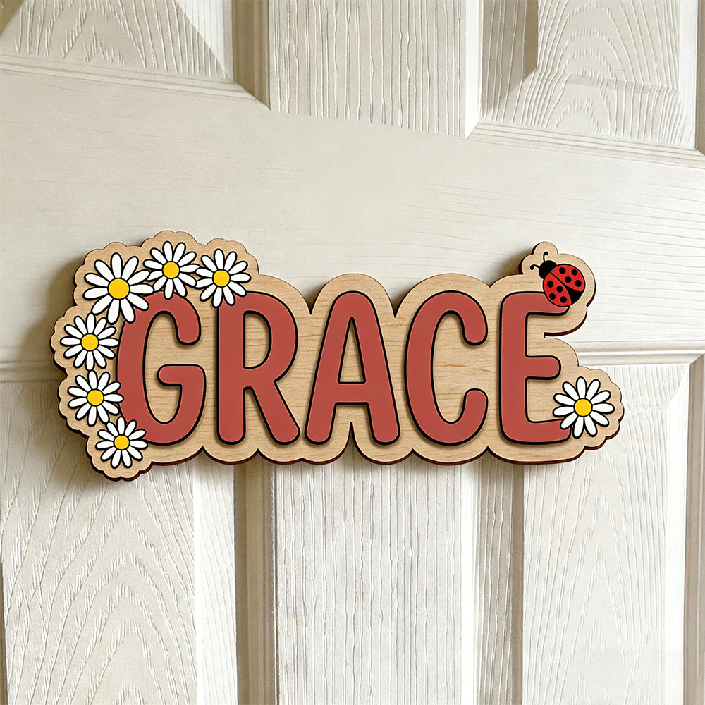 Personalized Cute Daisy Ladybu - Baby Nursery Themes Girl recensione e prezzo