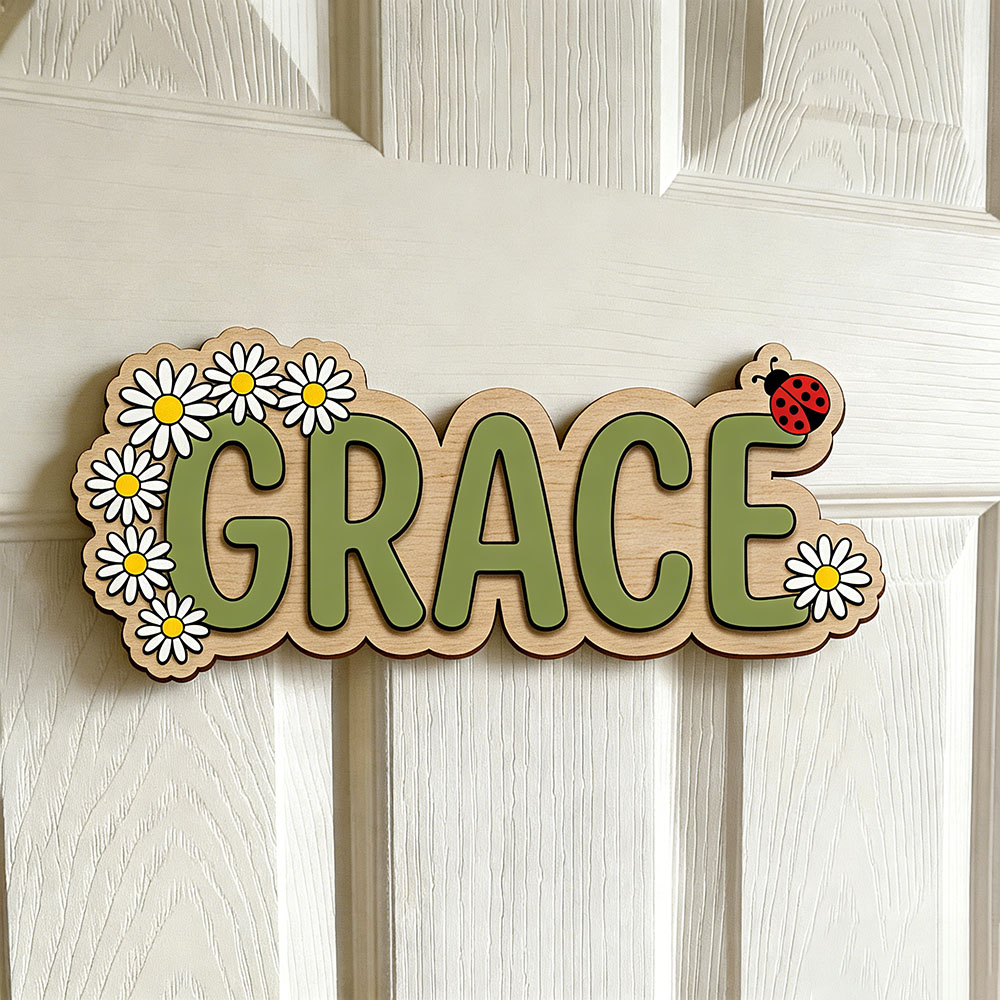 Personalized Cute Daisy Ladybu - Baby Nursery Themes Girl recensione e prezzo
