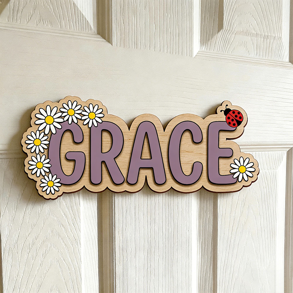 Personalized Cute Daisy Ladybu - Baby Nursery Themes Girl recensione e prezzo