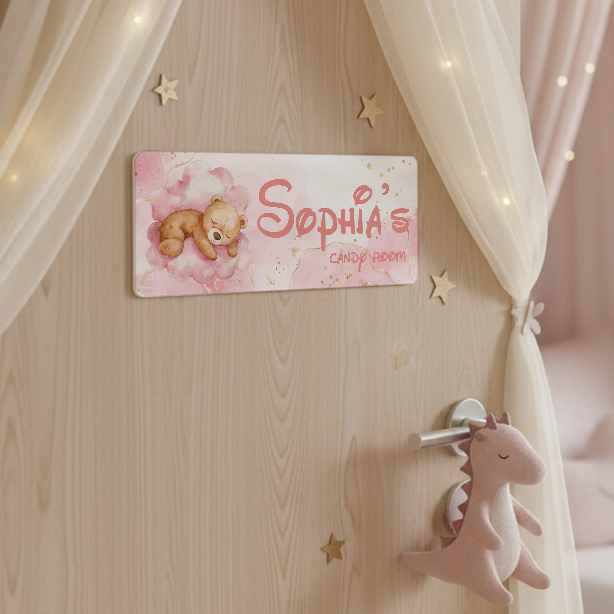 1pc Custom Bear Name/Text Acry - Baby Nursery Name Sign recensione e prezzo