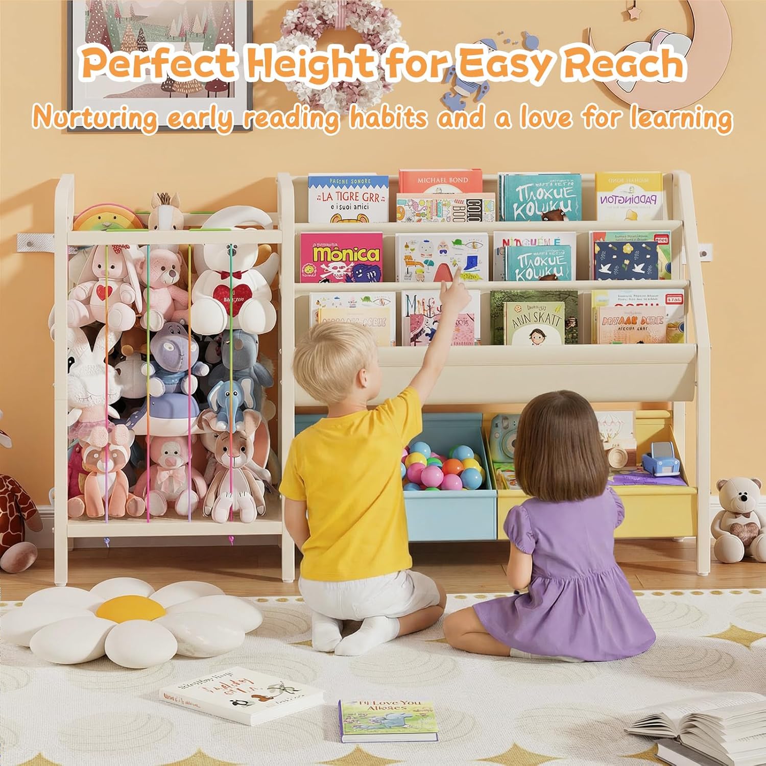 B5 Kids Bookshelf and Toy Stor - Baby Nursery Storage recensione e prezzo
