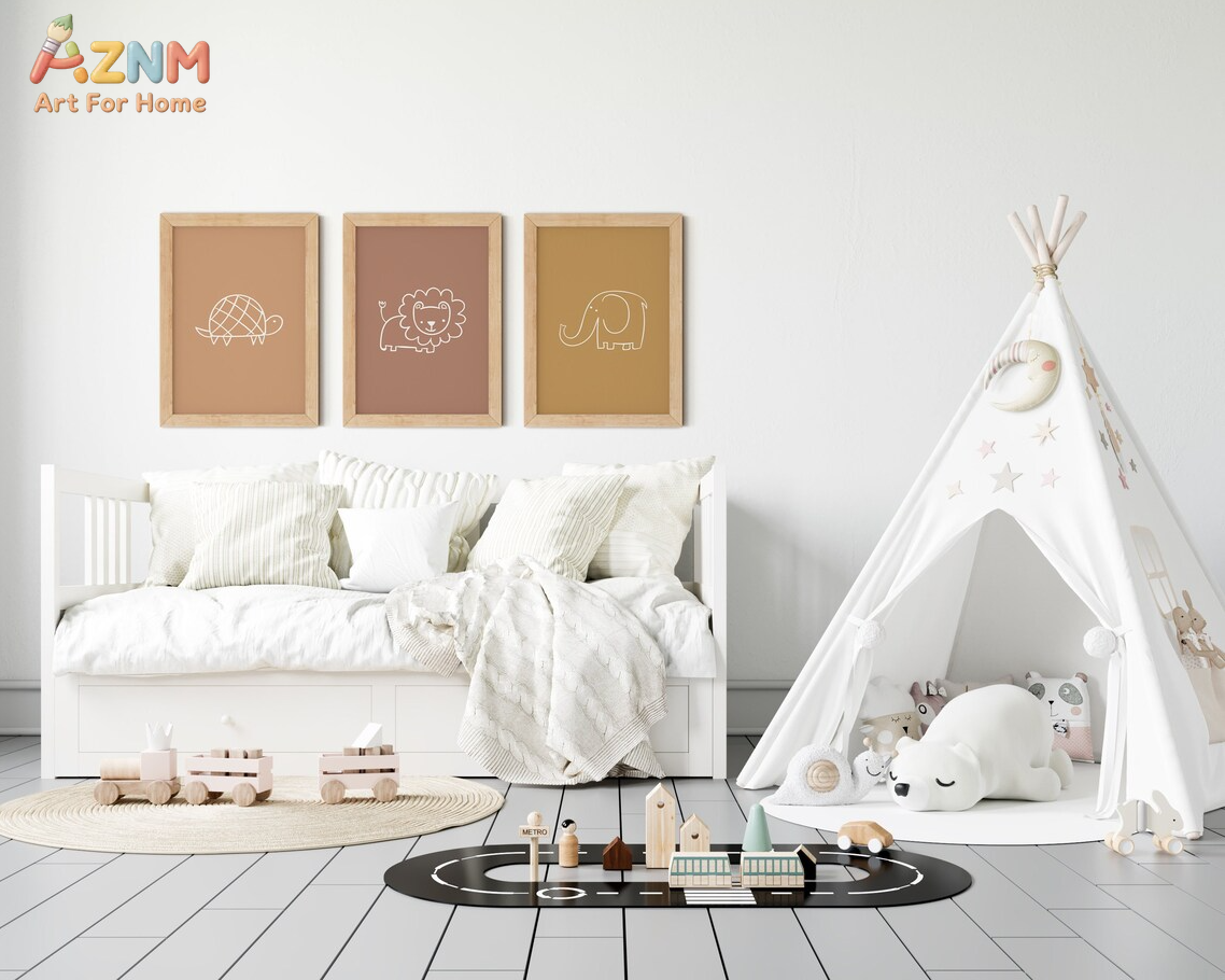 AZNM Boho Neutral Line Art Ani - Baby Nursery Neutral recensione e prezzo