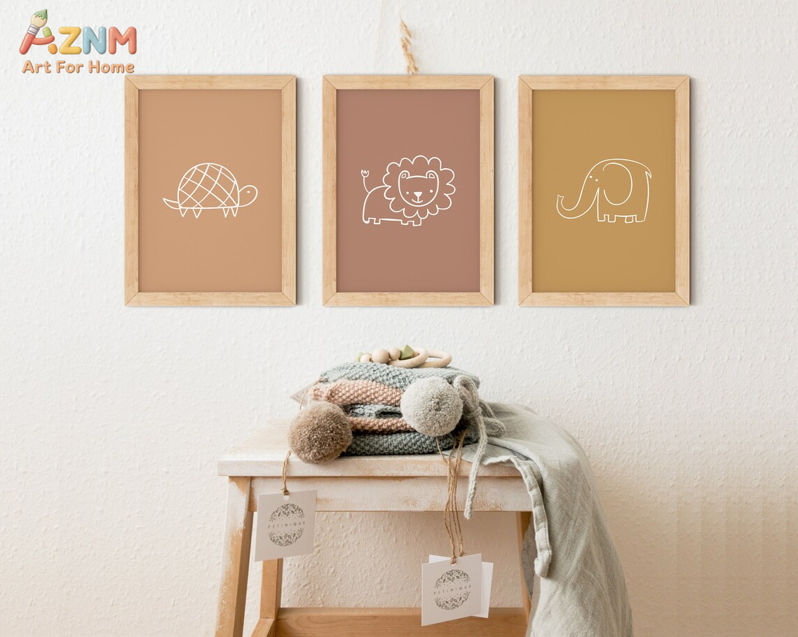 AZNM Boho Neutral Line Art Ani - Baby Nursery Neutral recensione e prezzo