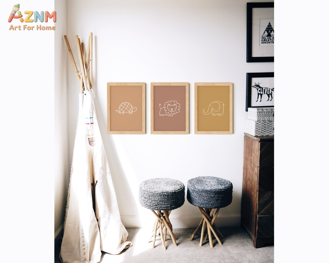 AZNM Boho Neutral Line Art Ani - Baby Nursery Neutral recensione e prezzo